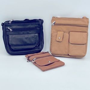 3/ wallets to use on different  time. To carry just enough items that you need